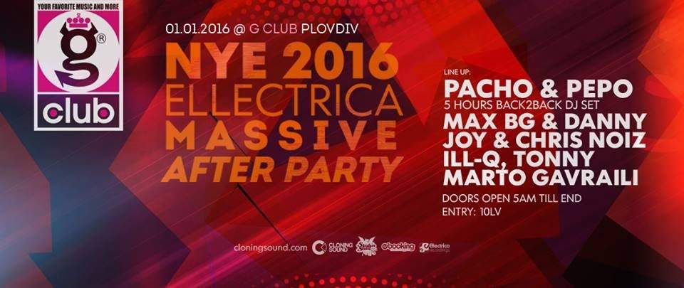Ellectrica NYE Massive After Party - フライヤー表