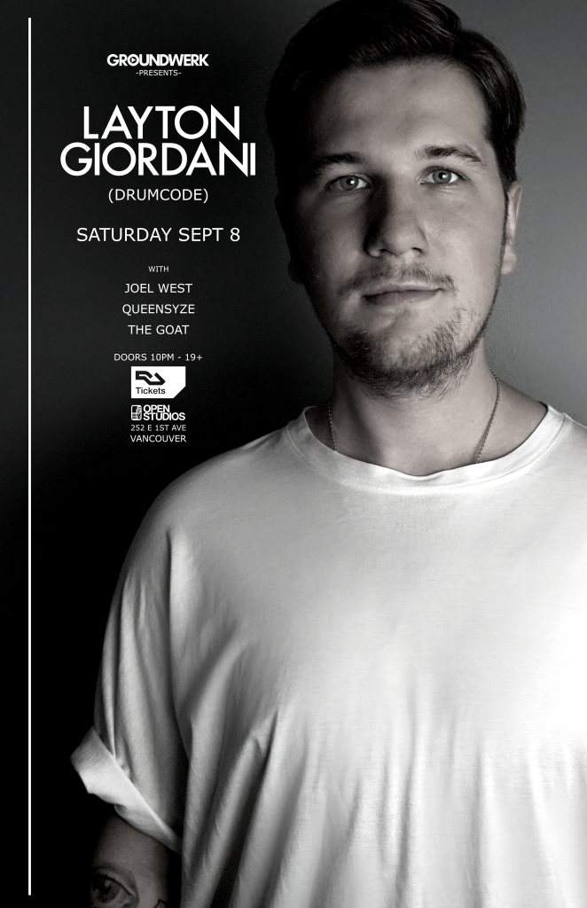 Groundwerk presents Layton Giordani (Drumcode) - Flyer front