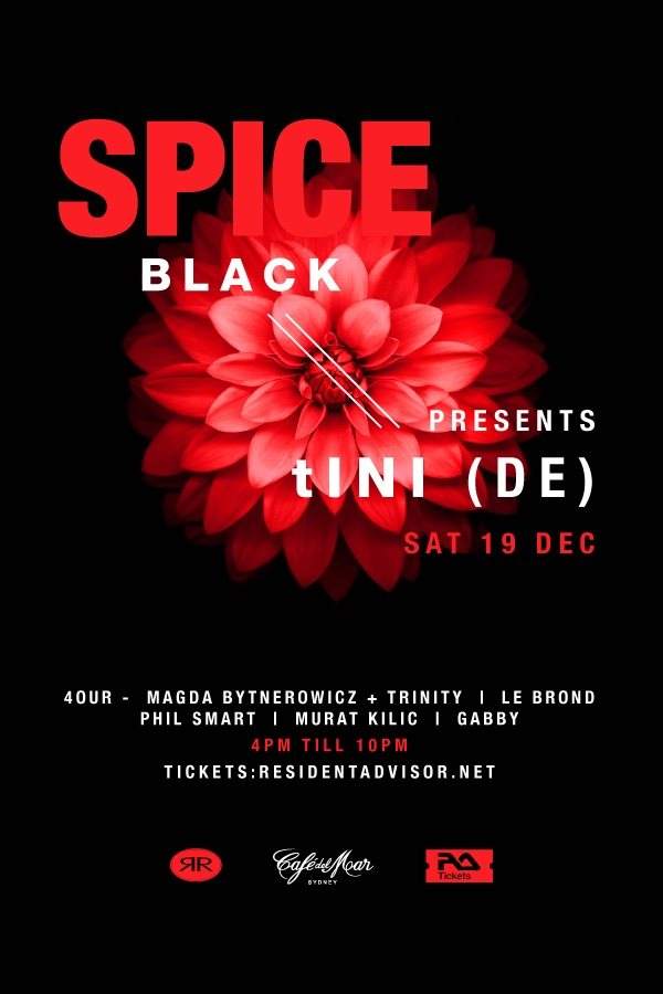 Spice Black presents Tini - Página frontal