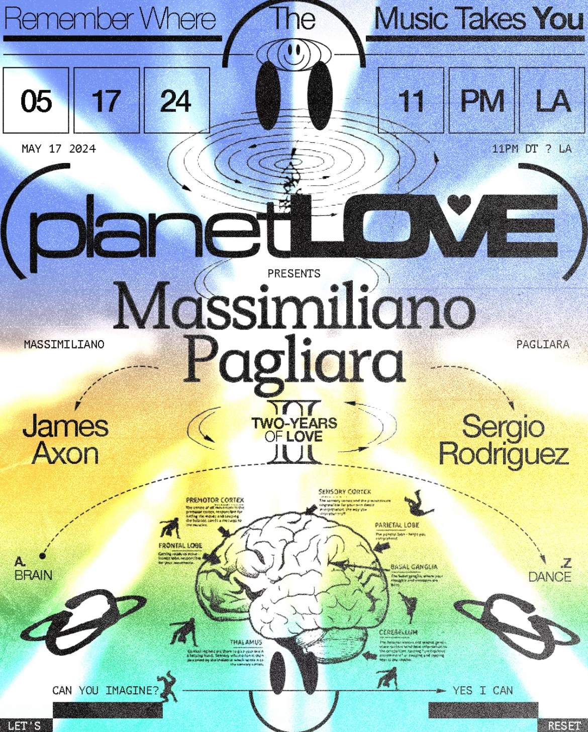 Planet Love with Massimiliano Pagliara - フライヤー表