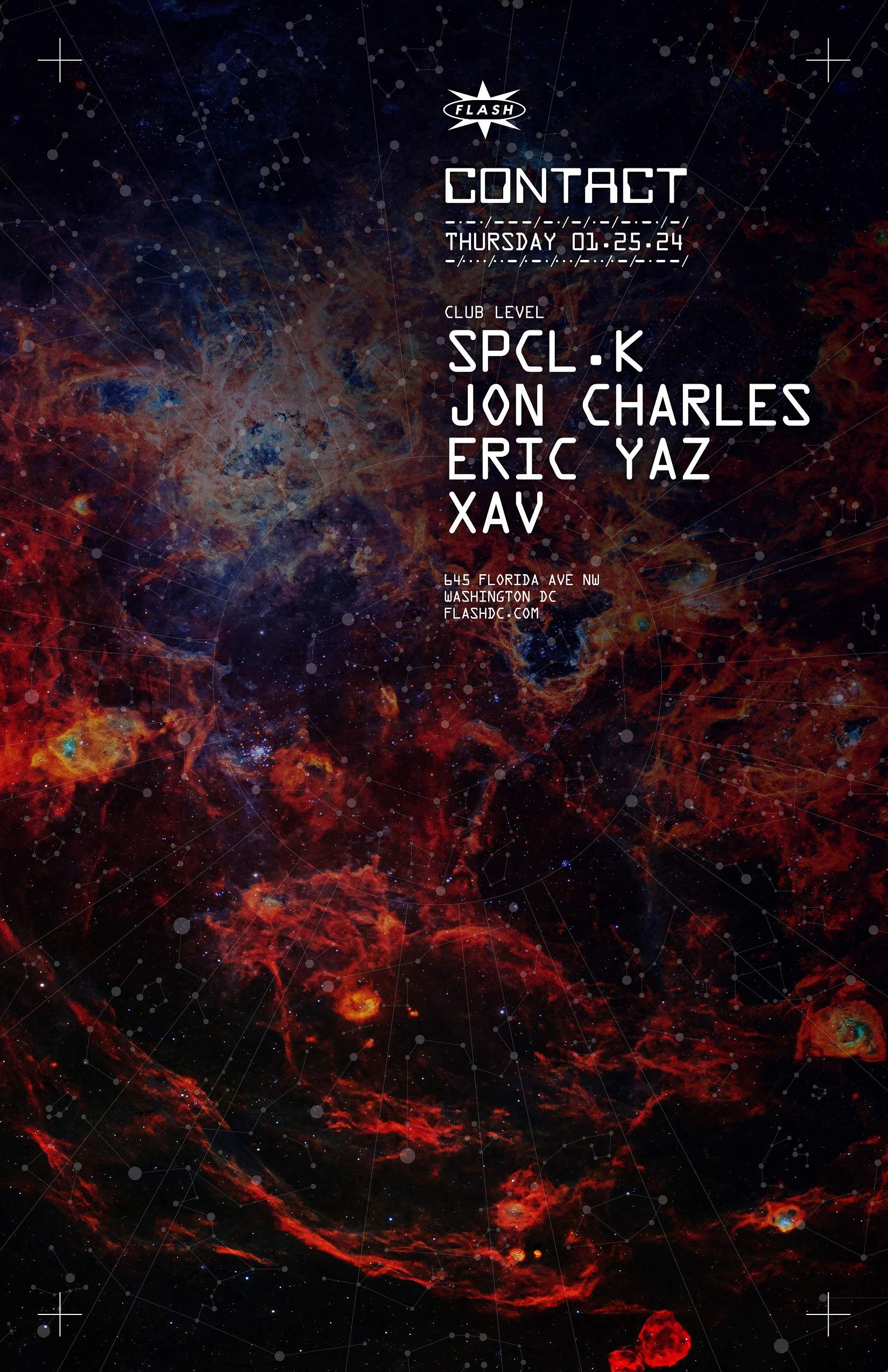 CONTACT: SPCL.K - Jon Charles - Eric Yaz - Xav - Página frontal