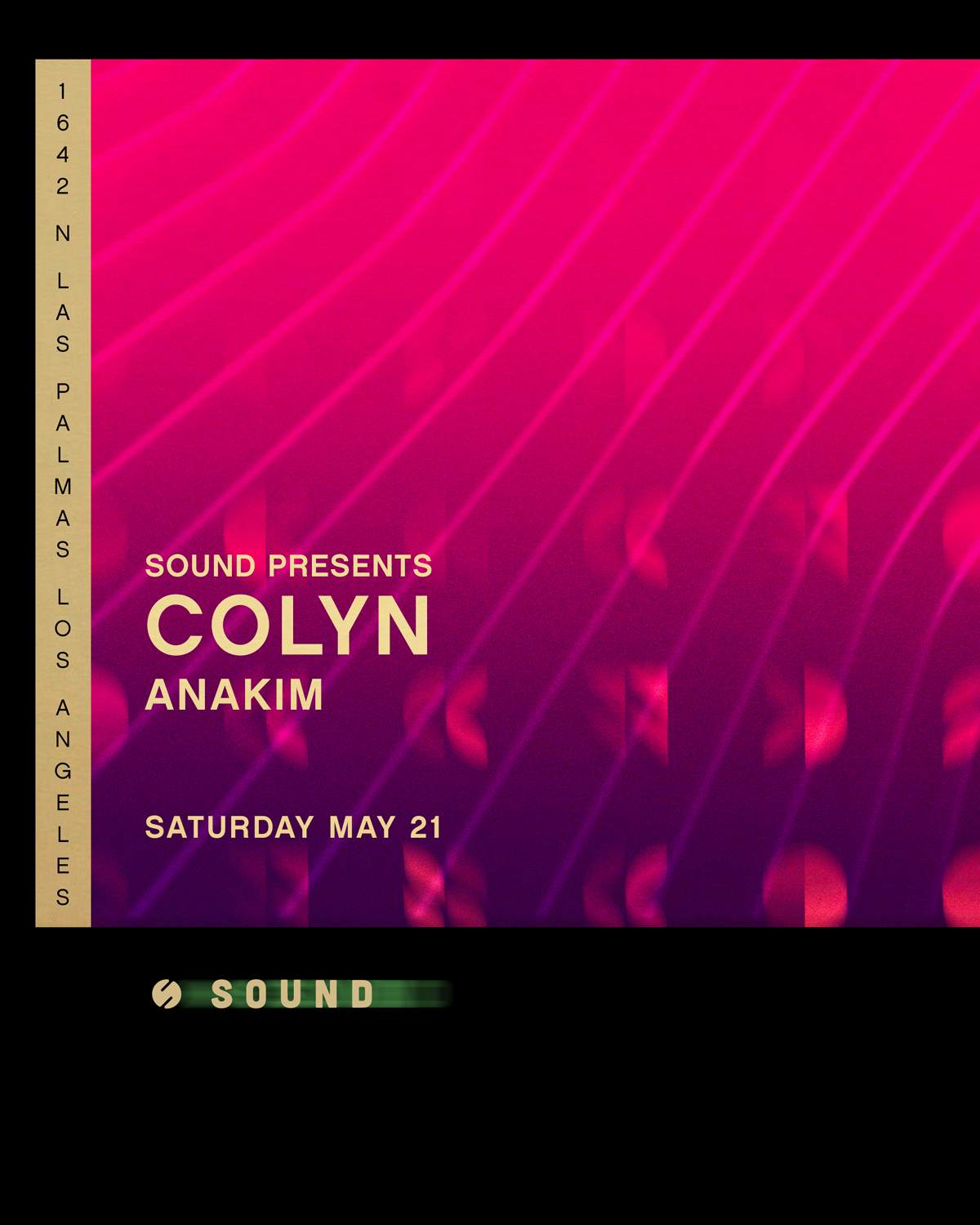 Sound presents Colyn with support by Anakim - フライヤー表