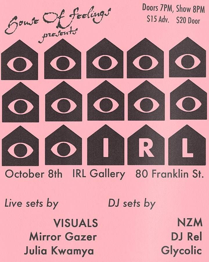 House of IRL - Flyer front