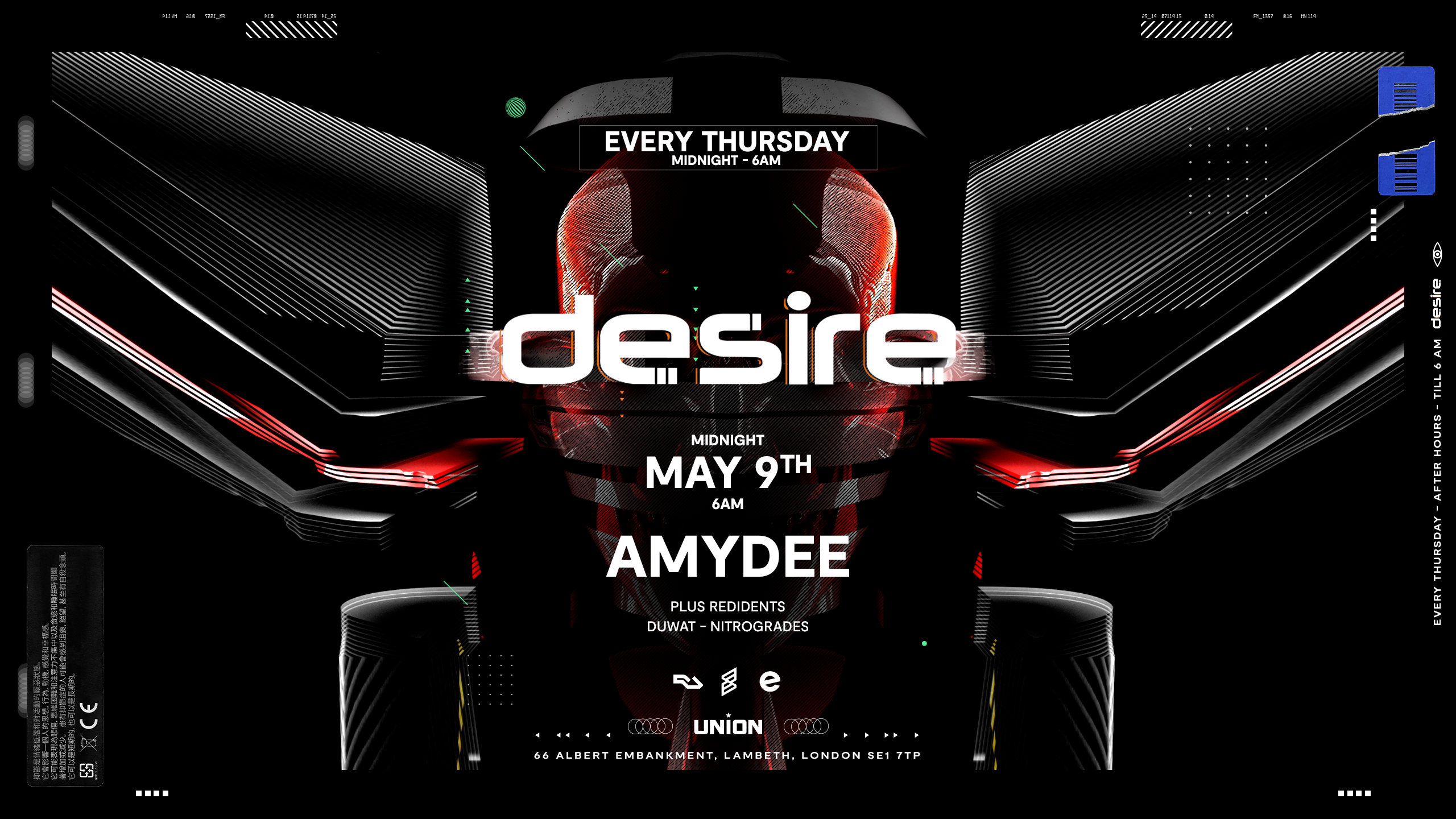 Desire (Your Weekly Thursday After Party) - フライヤー表
