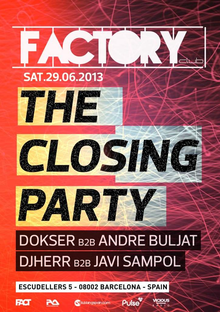 Factory Club Closing Party - Página frontal