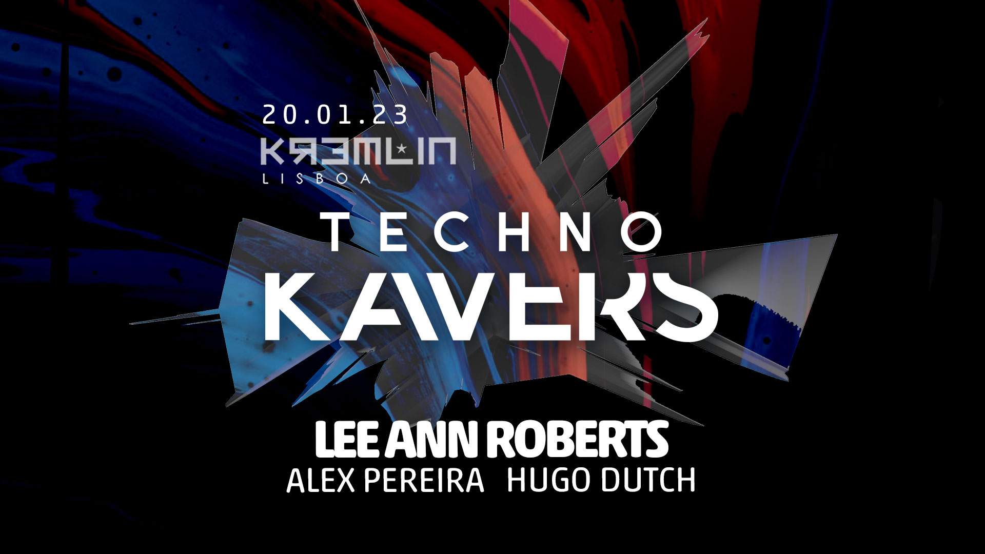 Techno Kavers with Lee Ann Roberts - フライヤー表