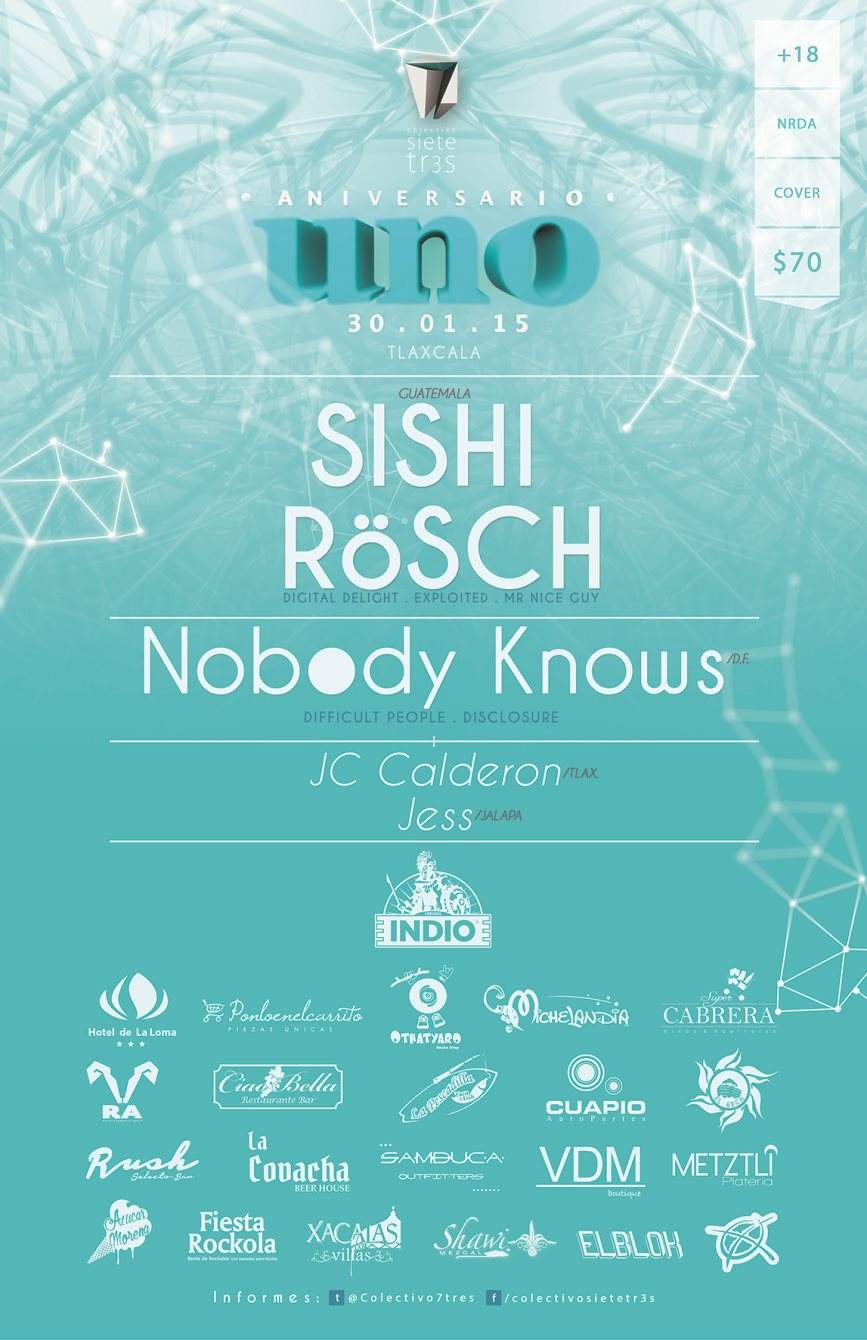 Aniversario Uno with Sishi Rösch, Nobody Knows - Página frontal