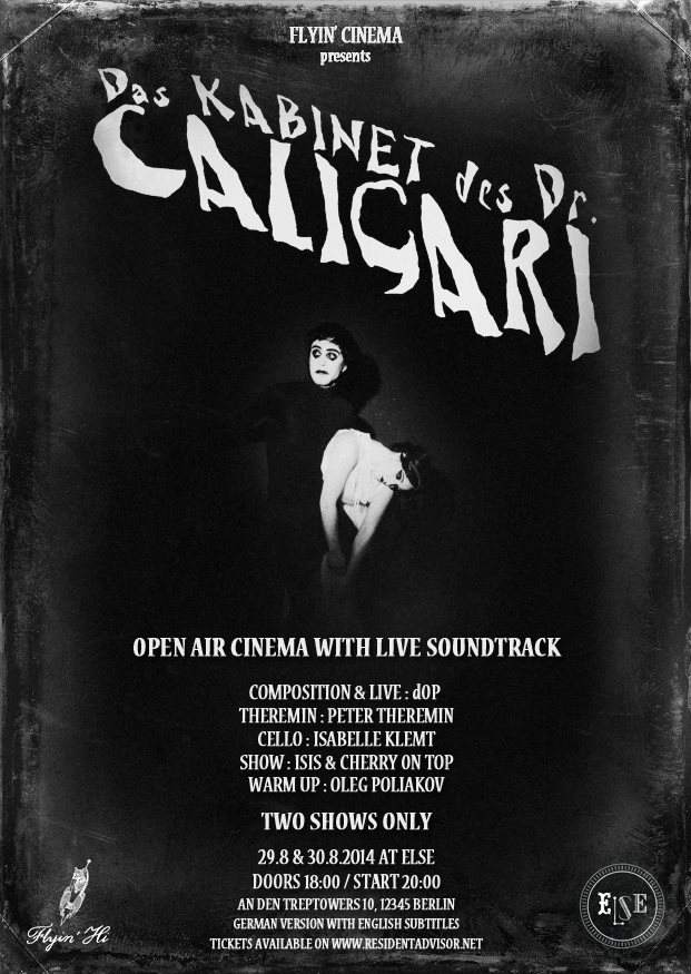 Flyin' Cinema, Das Kabinet Des Dr. Caligari - Página frontal