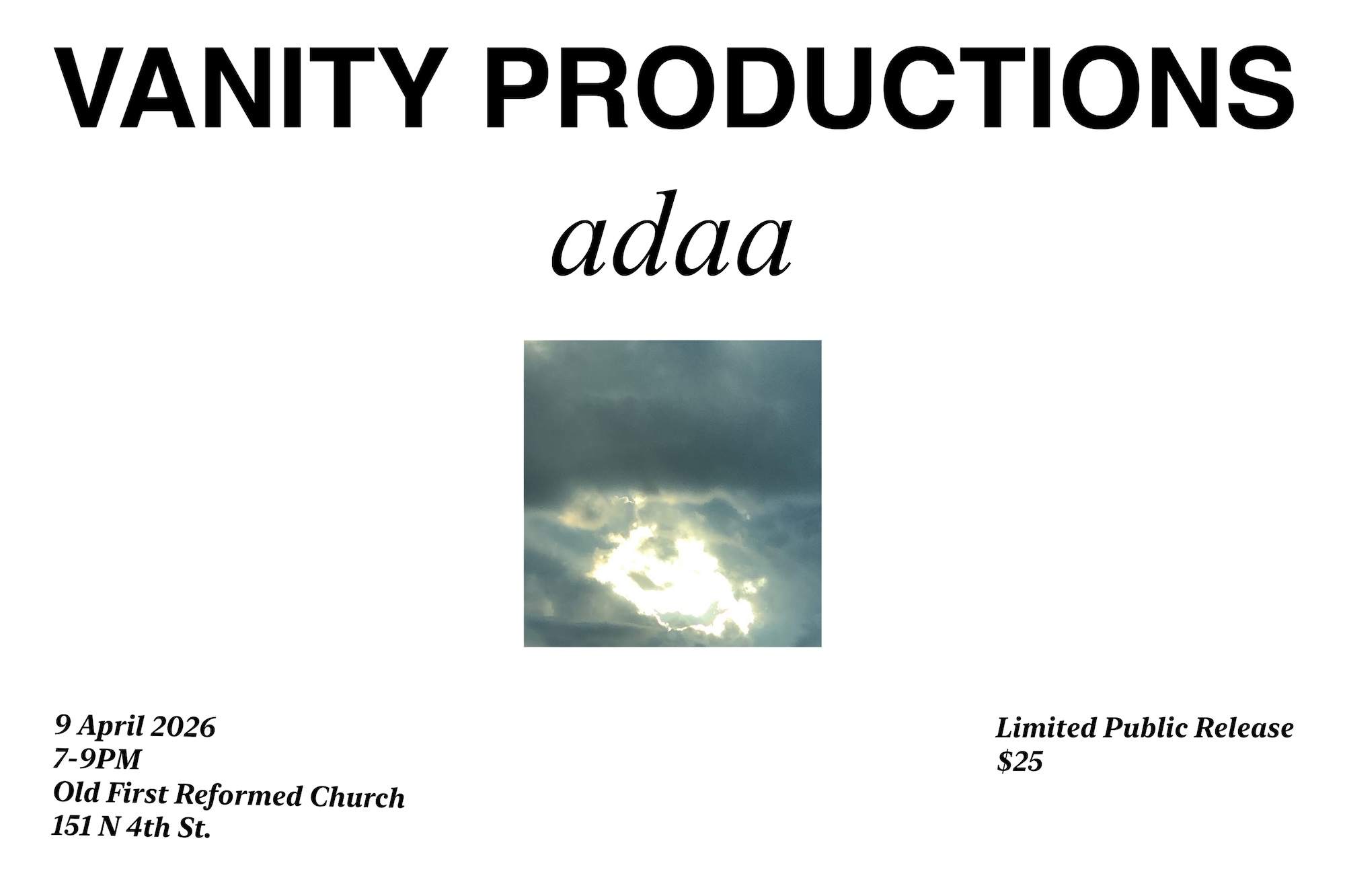 Defeat Device: Vanity Productions at Old First Reformed Church ...