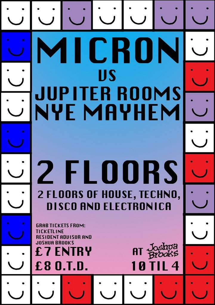 Micron & Jupiter Rooms Nye Special - フライヤー表