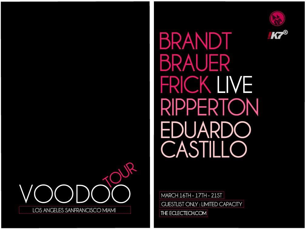 Voodoo 3 City Tour with Brandt Brauer Frick - Live and Ripperton - Página trasera
