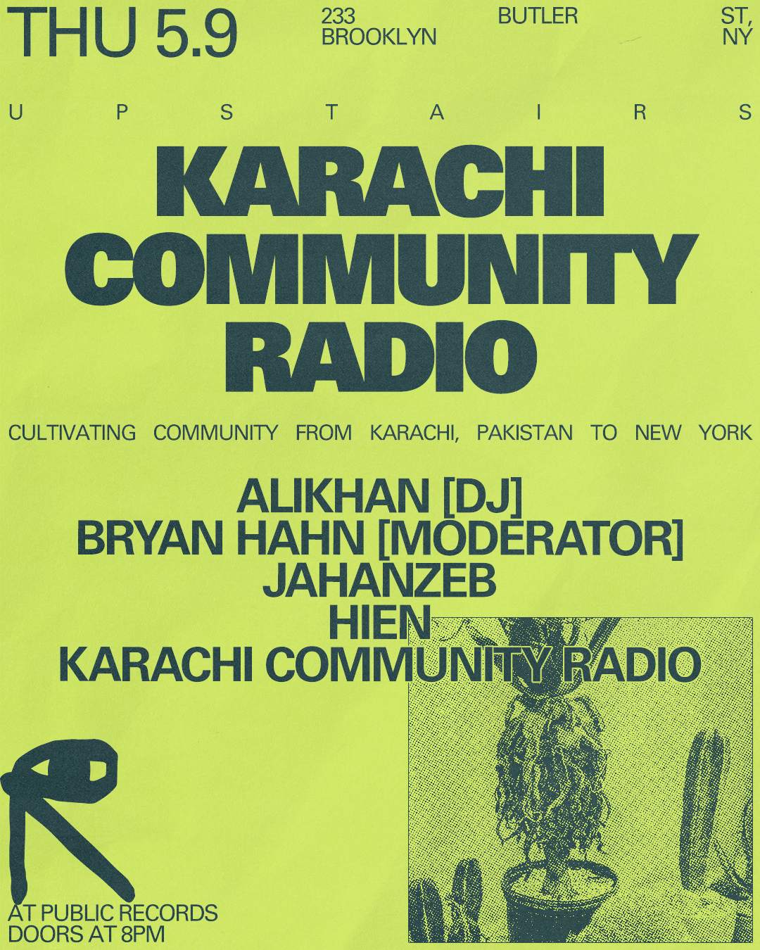 Karachi Community Radio UPSTAIRS: ALIKHAN [DJ] / Bryan Hahn x Jahanzeb x HIEN - Página frontal
