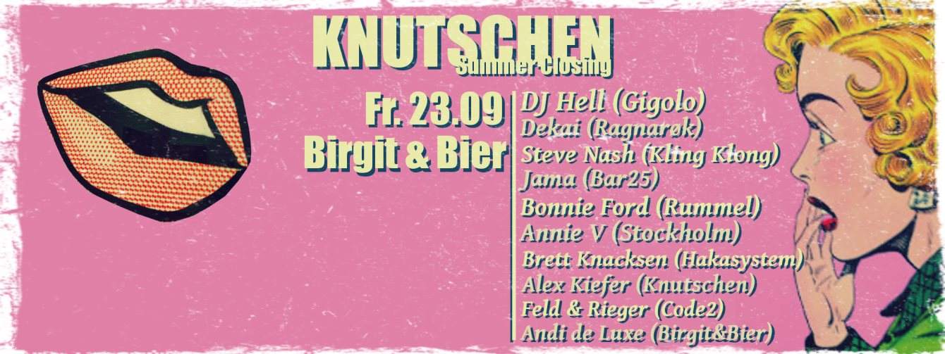 Knutschen - Summer Closing - フライヤー表