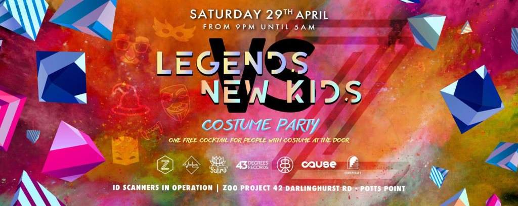 Zoo presents Legends VS New Kids - Costume Party - Página frontal