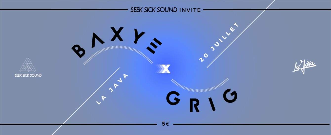 Seeksicksound Invite Baxye & Grig - Página frontal