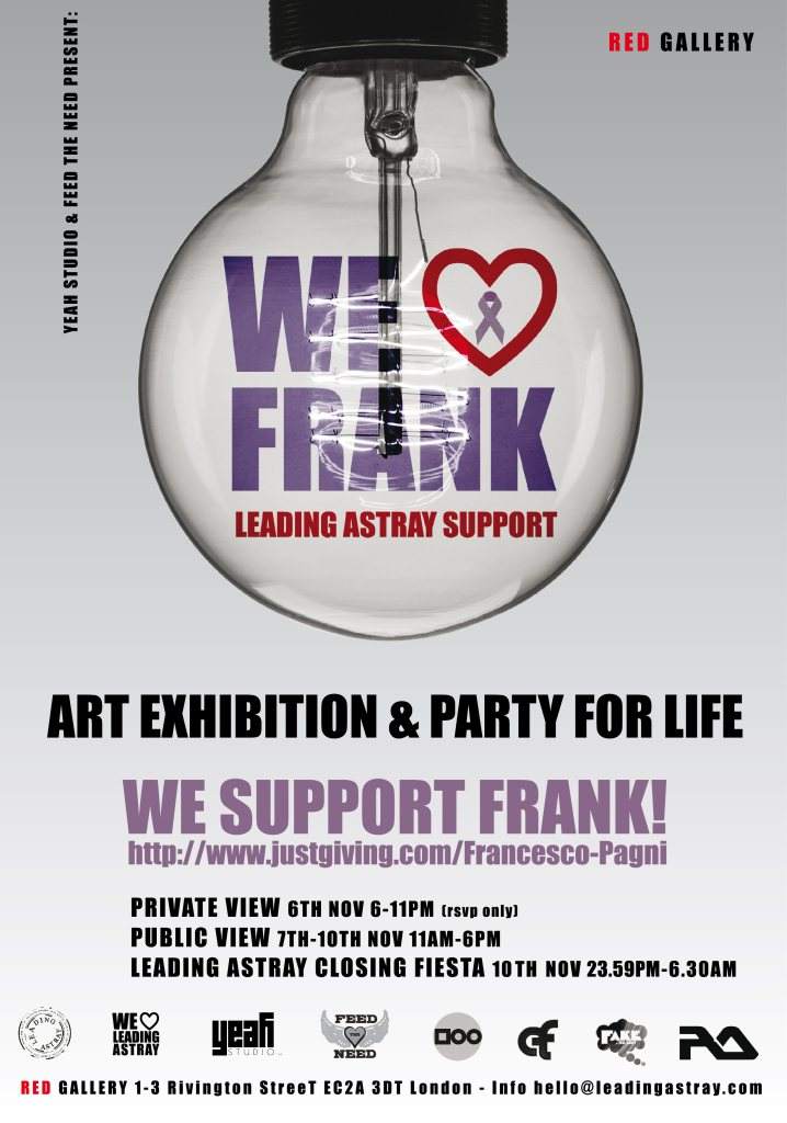 WE Love Frank - 4 Days Art Exhibition & Closing Fiesta for Life - Página trasera