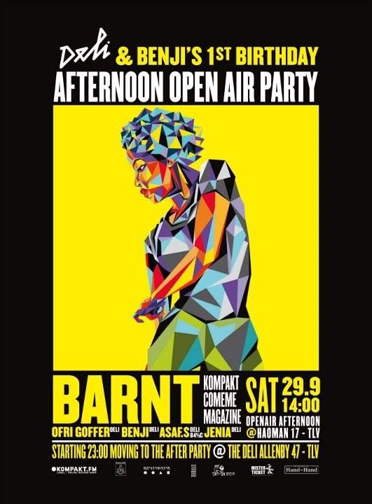 Deli & Benji's Afternoon Openair Party Host Barnt - フライヤー表