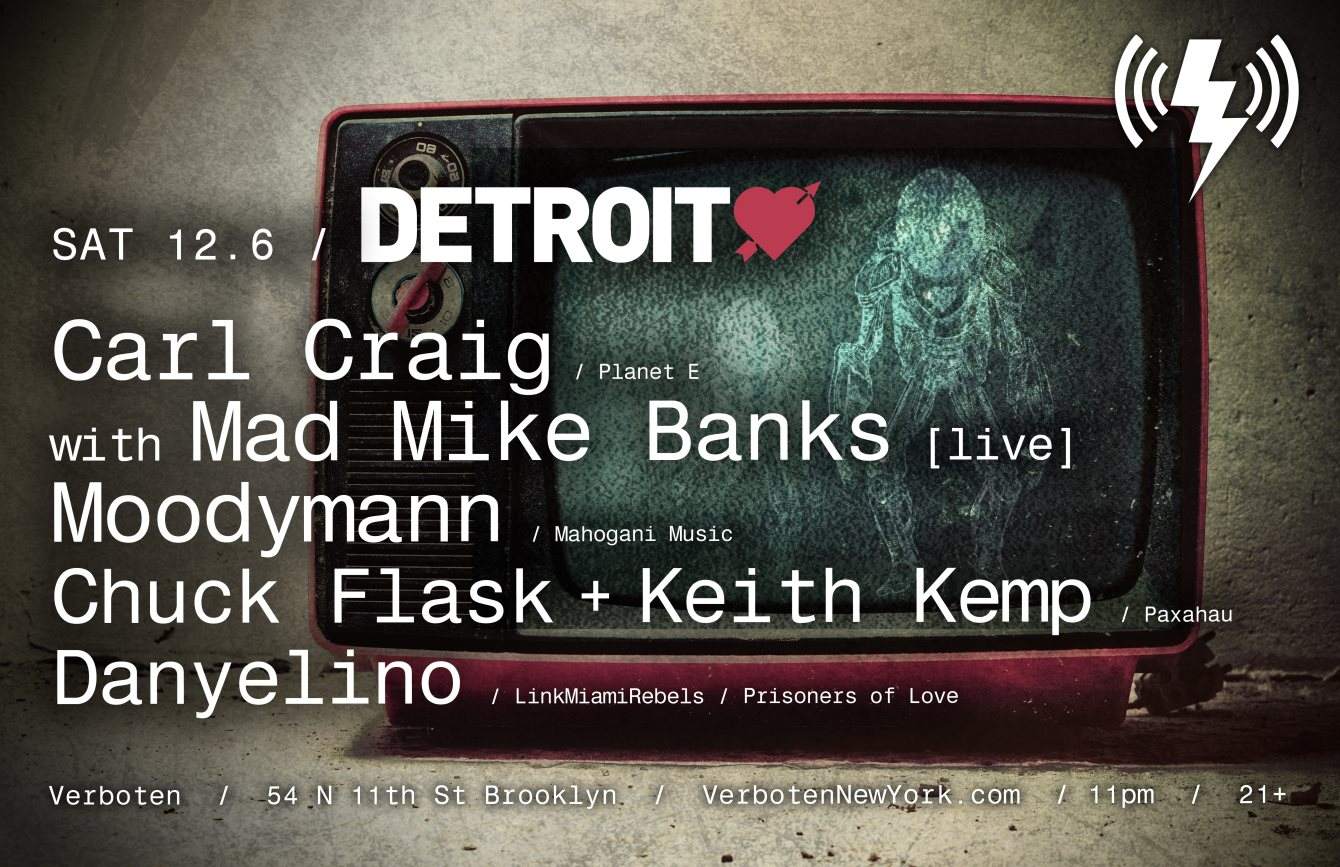 Carl Craig with Mad Mike Banks [live] / Moodymann / Chuck Flask + Keith Kemp / Danyelino - Página frontal