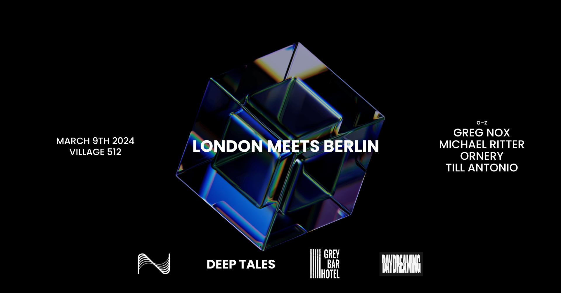 London Meets Berlin - Nebula x DEEP TALES x Grey Bar Hotel x Daydreaming - Página frontal