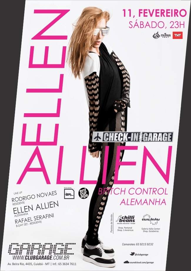 Check In with Ellen Allien - フライヤー表