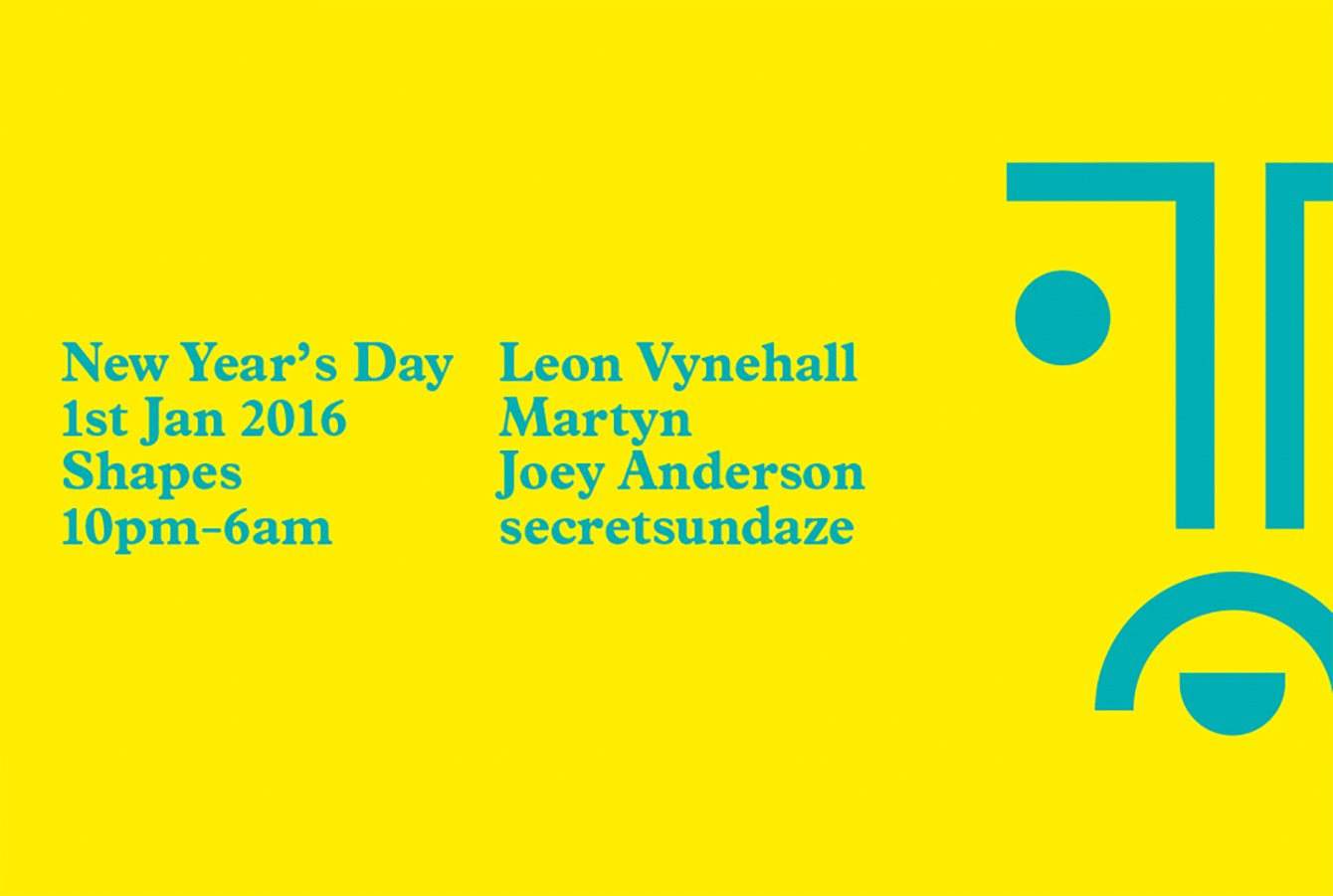 Secretsundaze NYD with Leon Vynehall, Martyn, Joey Anderson, Giles Smith & James Priestley - フライヤー表