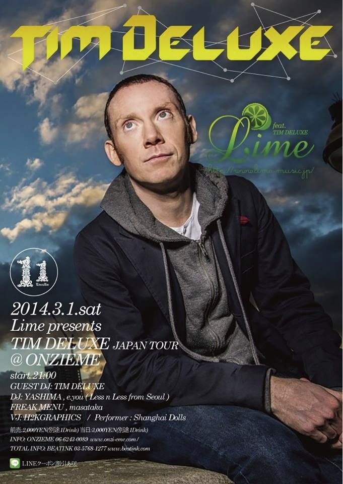 Tim Deluxe Japan Tour - フライヤー表
