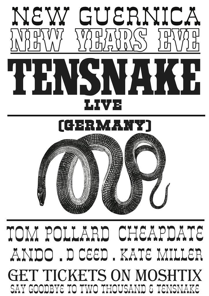Tensnake live NYE - Página frontal