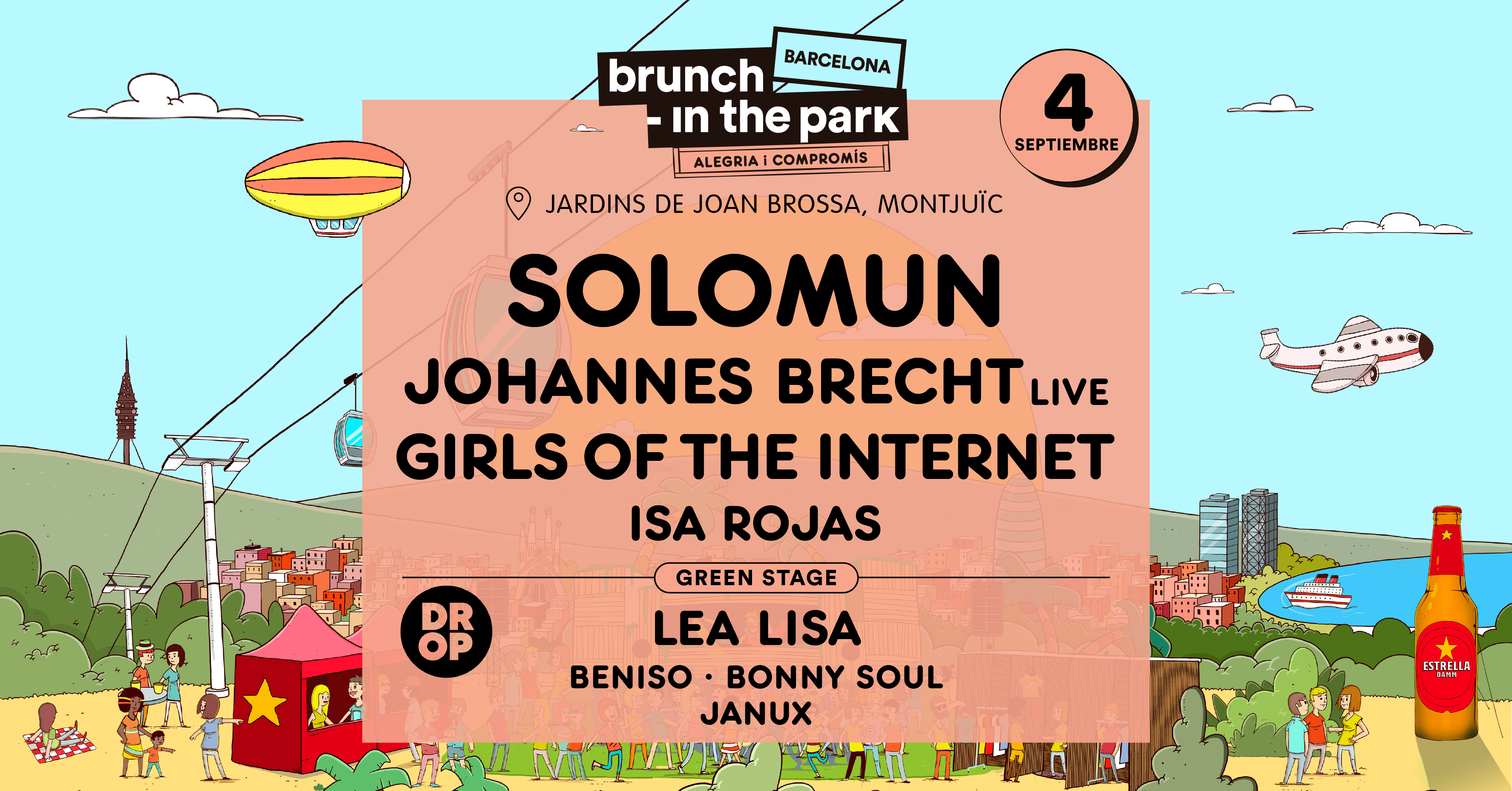*SOLD OUT* Brunch -In the Park #9: Solomun, Johannes Brecht, Girls of the Internet y más - Página trasera
