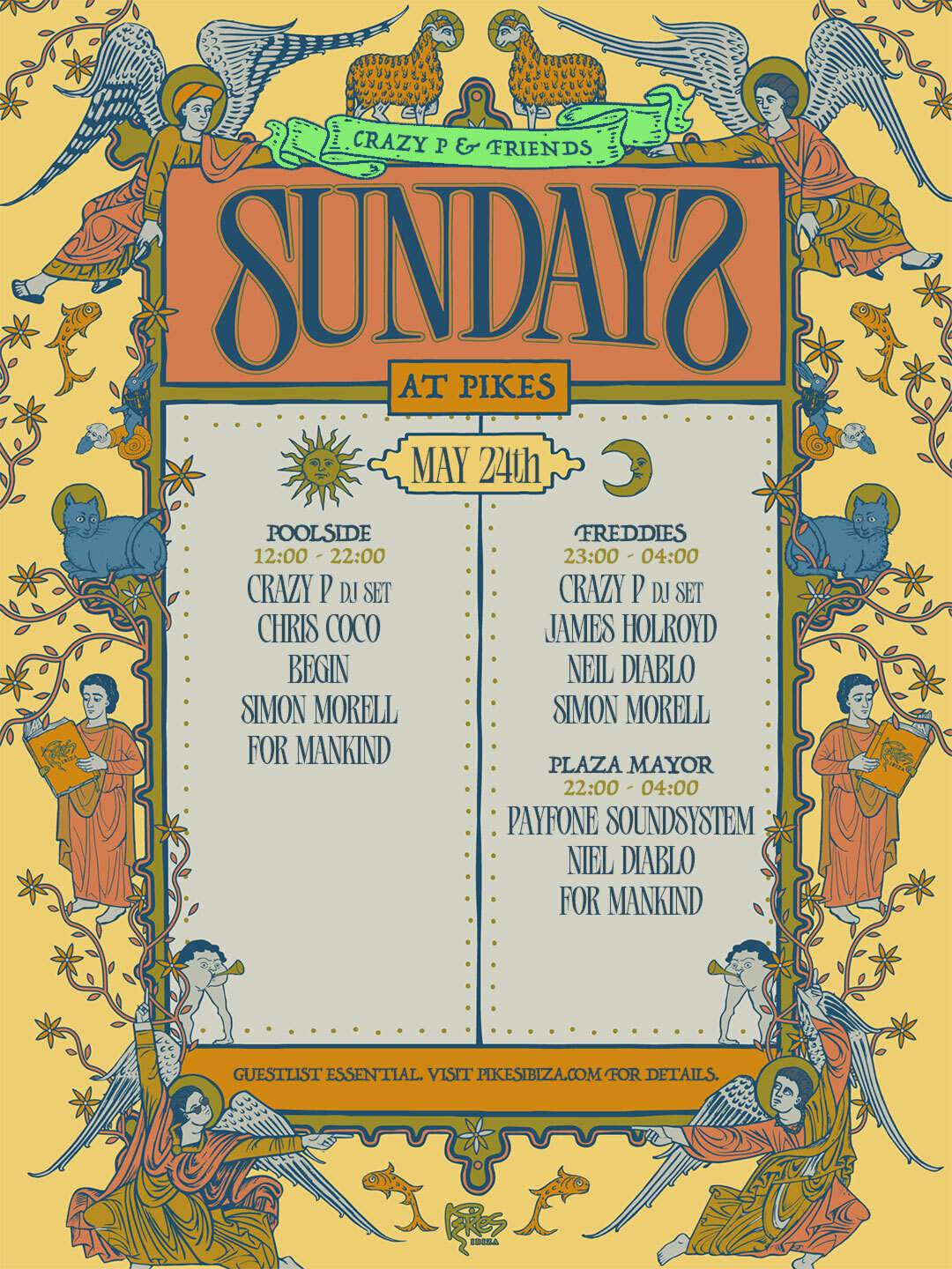Sundays at Pikes - Crazy P & Friends