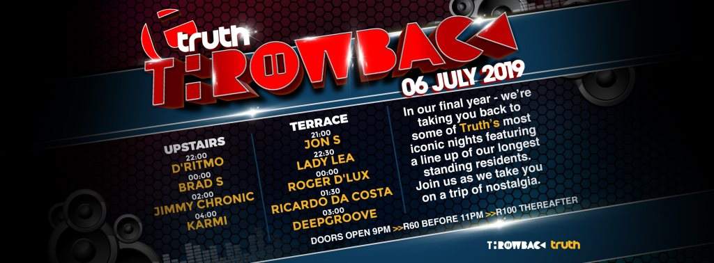 Truth presents The Throwback - Página frontal