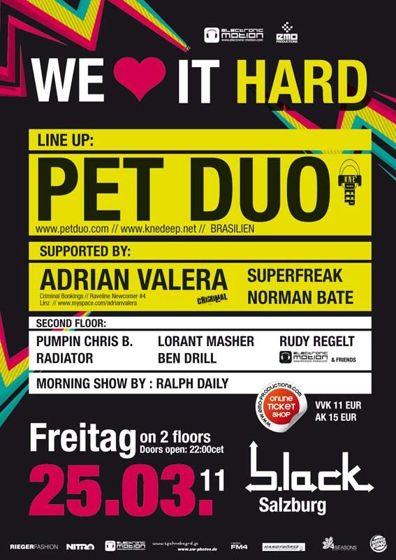 We Love It Hard! With: - Pet Duo - Página frontal