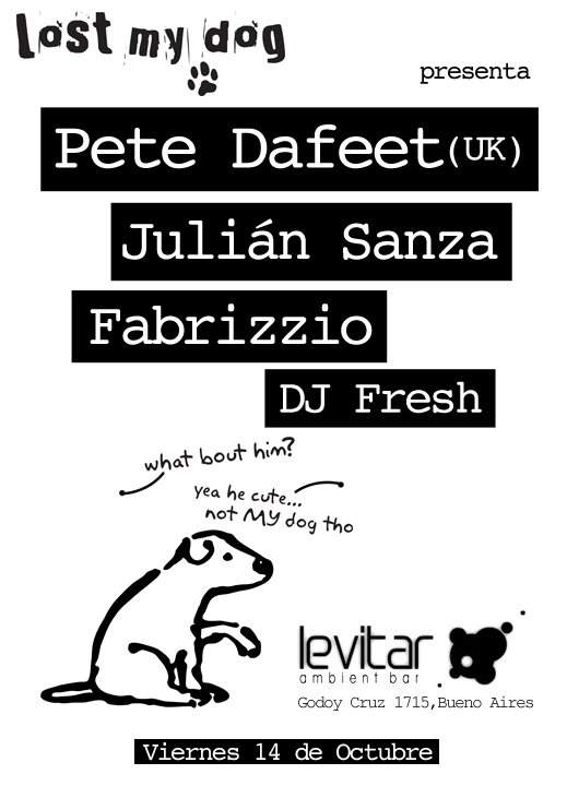 Levitar Bar: Pete Dafeet , Julian Sanza, Fabrizzio - Página frontal