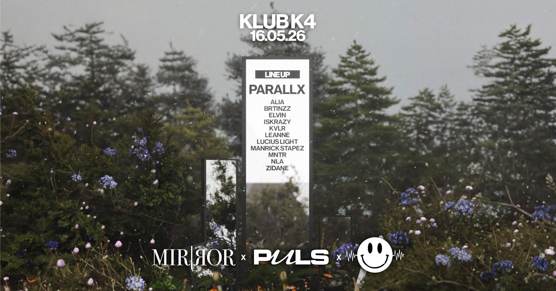 MIR|ЯOR x PULS x Frekvenca with Parallx at Klub K4, Ljubljana
