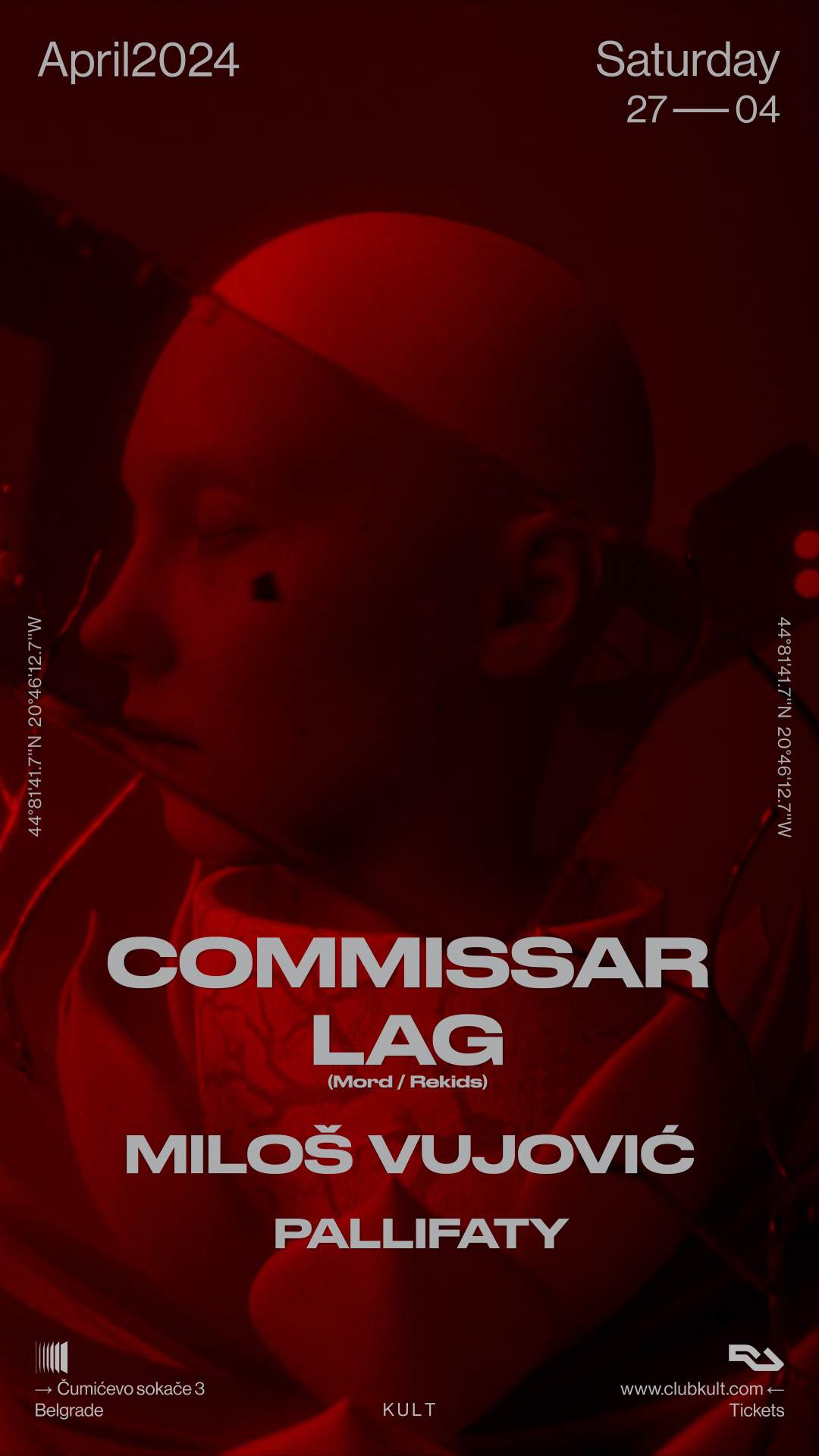 Commissar Lag & Milos Vujovic - フライヤー表