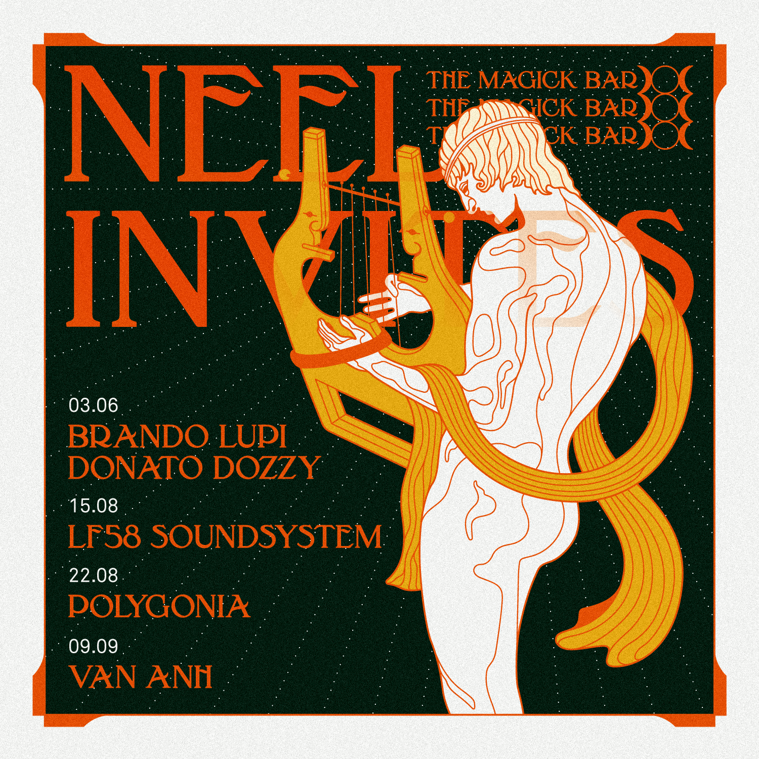 Neel INVITES #1 AT MAGICK BAR || Neel - DONATO DOZZI - Brando Lupi - Página frontal