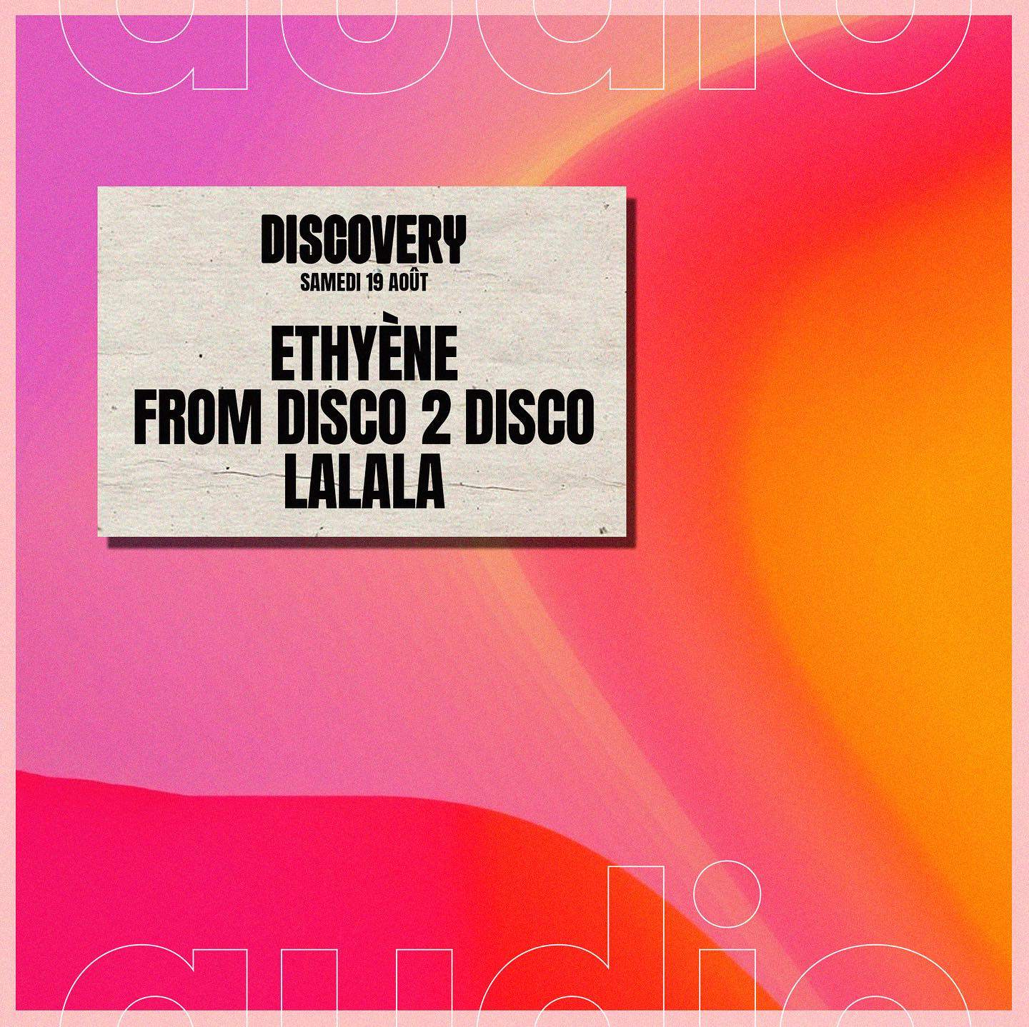 Discovery: From Disco 2 Disco & Ethyène - Página frontal