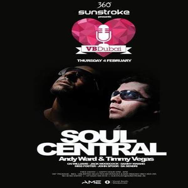 Sunstroke presents VB Dubai ft Soul Central Andy Ward - フライヤー表
