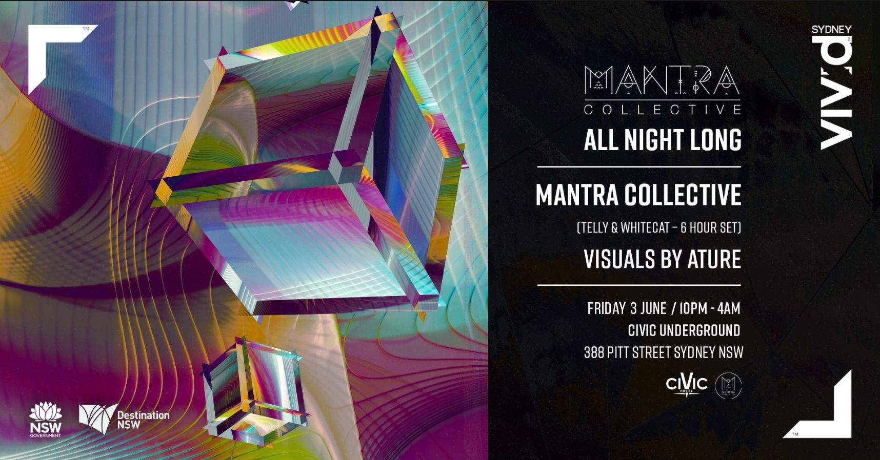 Mantra Collective All Night Long [Vivid Sydney] - Página frontal