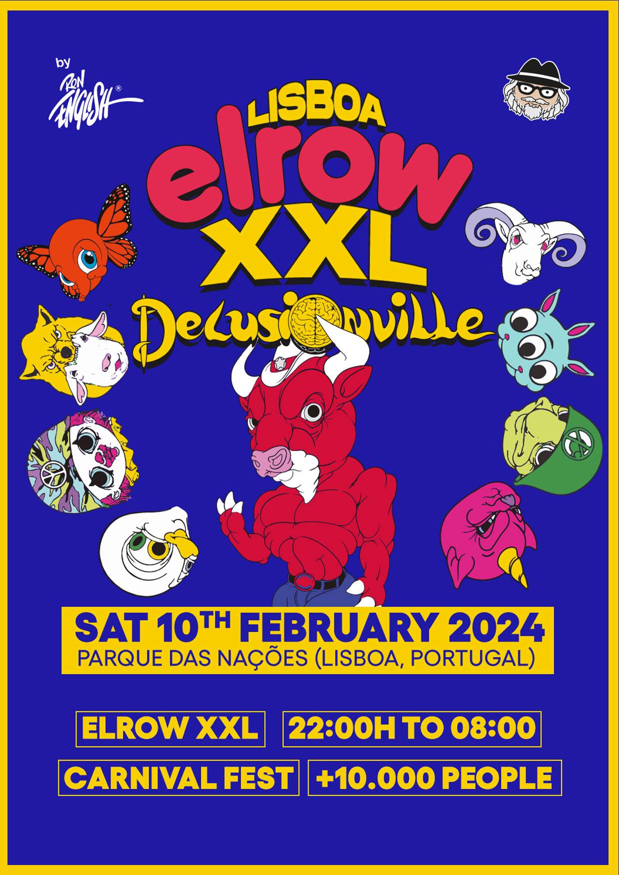 elrow XXL Delusionville Lisbon 2024 at FIL Feira Internacional de