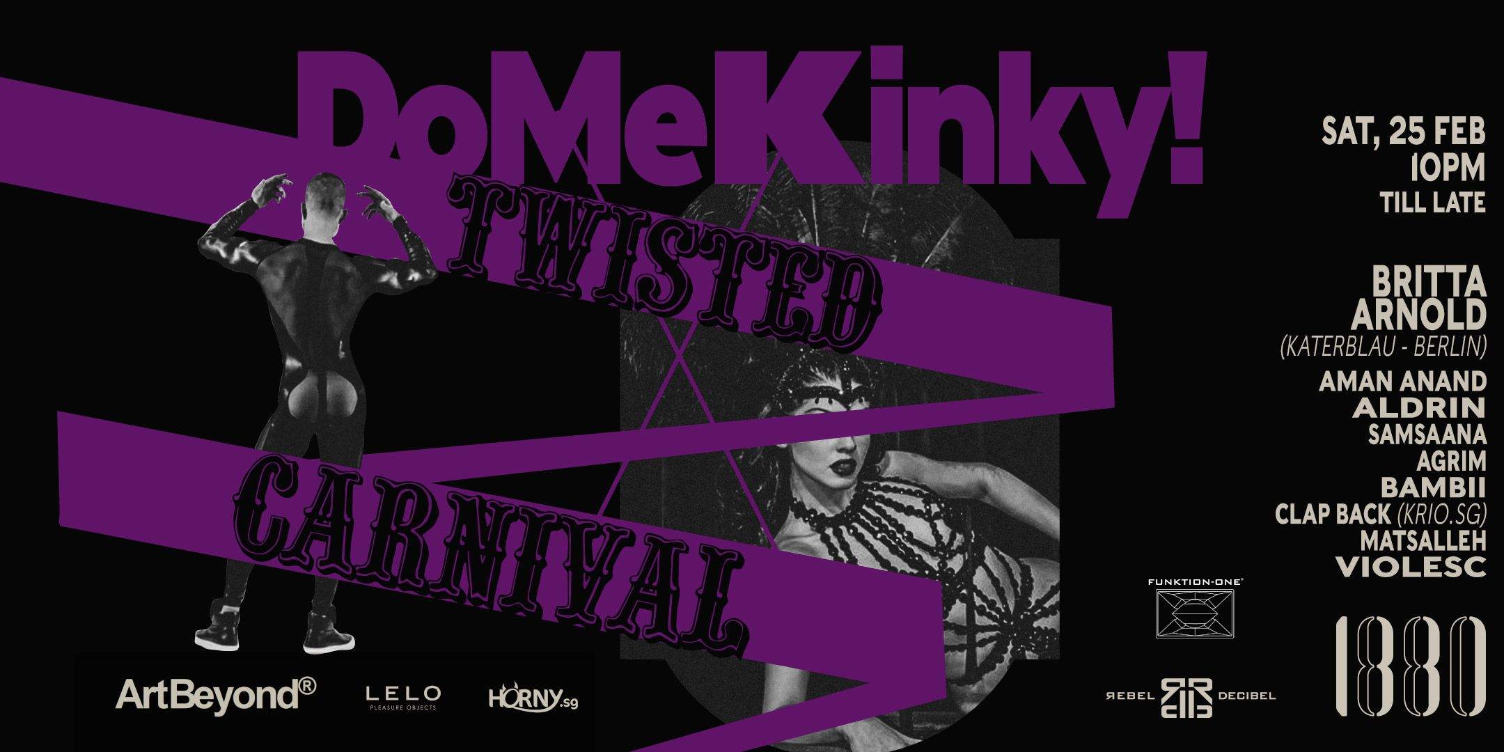 DoMeKinky! Twisted Carnival - フライヤー表