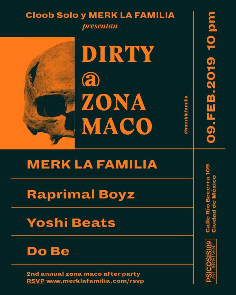 Dirty: Zona Maco W/ Merk La Familia - Página frontal