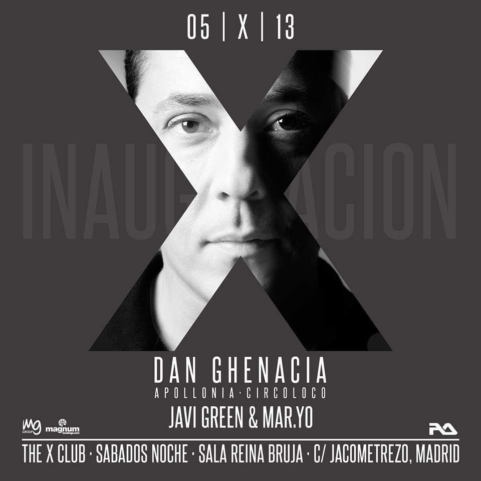 X Club Opening Party: Dan Ghenacia - Página frontal
