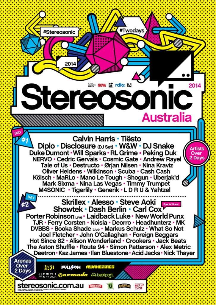 Stereosonic 2014 - フライヤー表