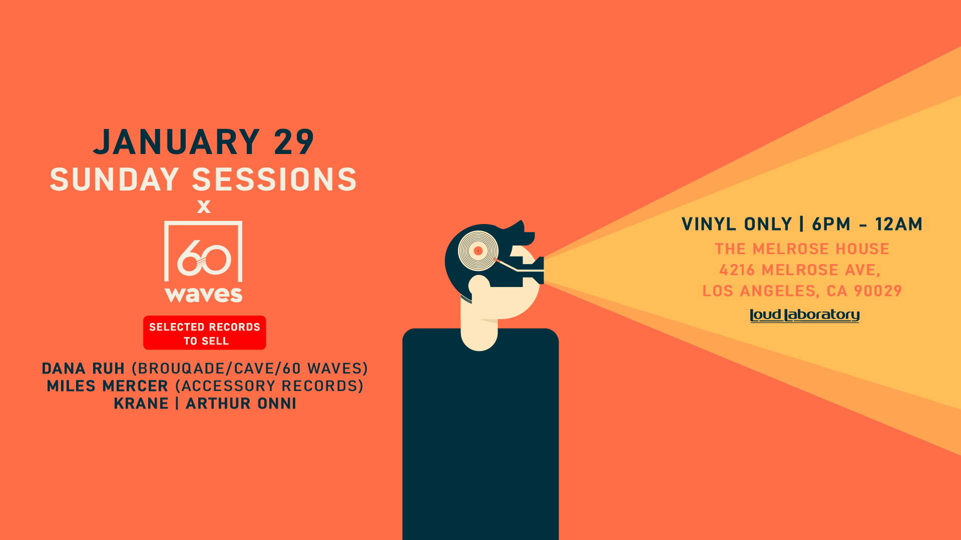 Sunday Sessions (Vinyl only) at The Melrose House, Los Angeles