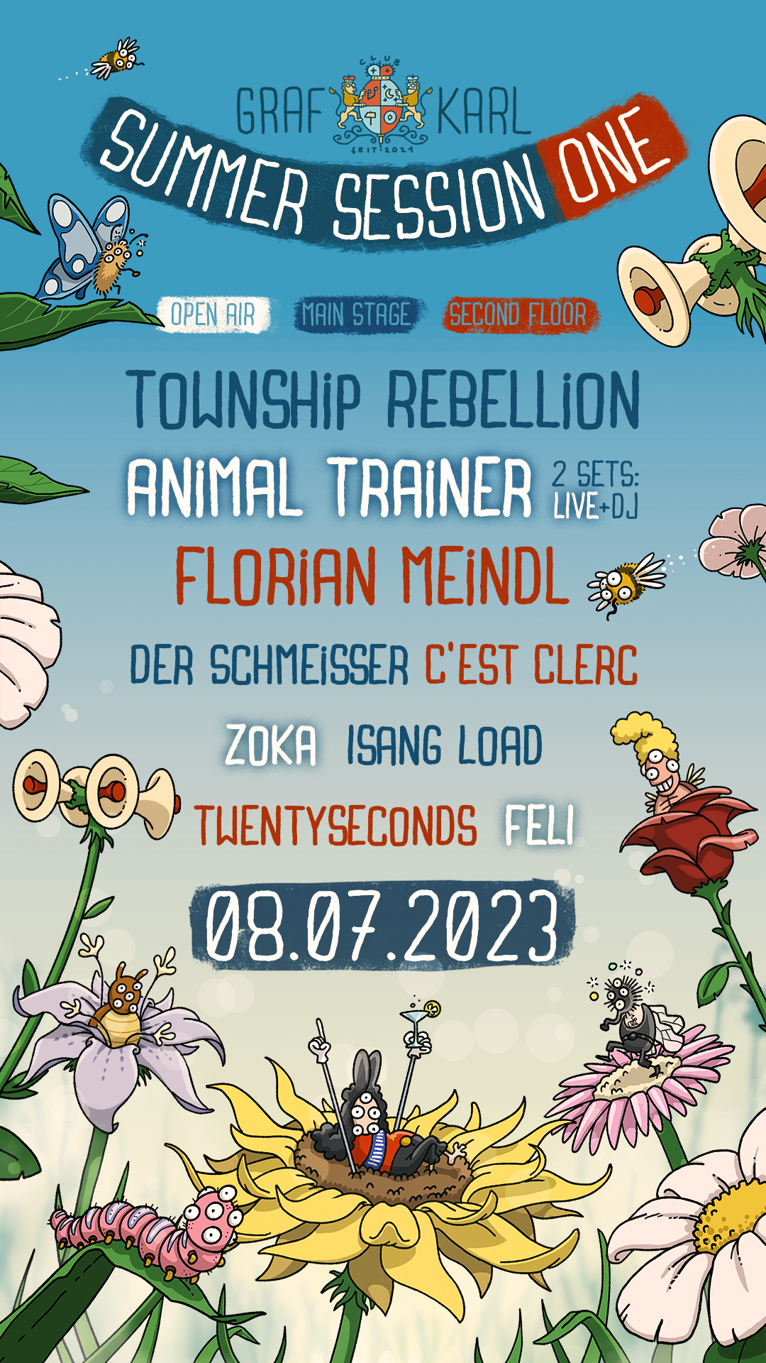 Summer Session One with Township Rebellion, Florian Meindl, Konfusia - Página frontal