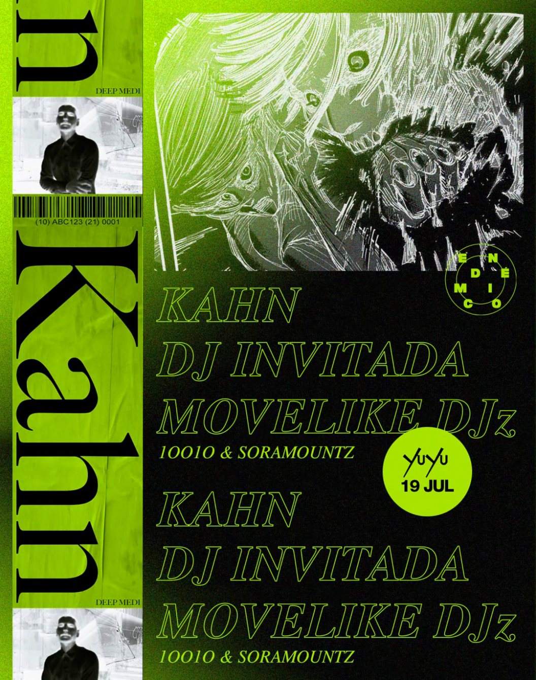 Kahn + DJ Invitada + MOVELIKE DJz - Página frontal