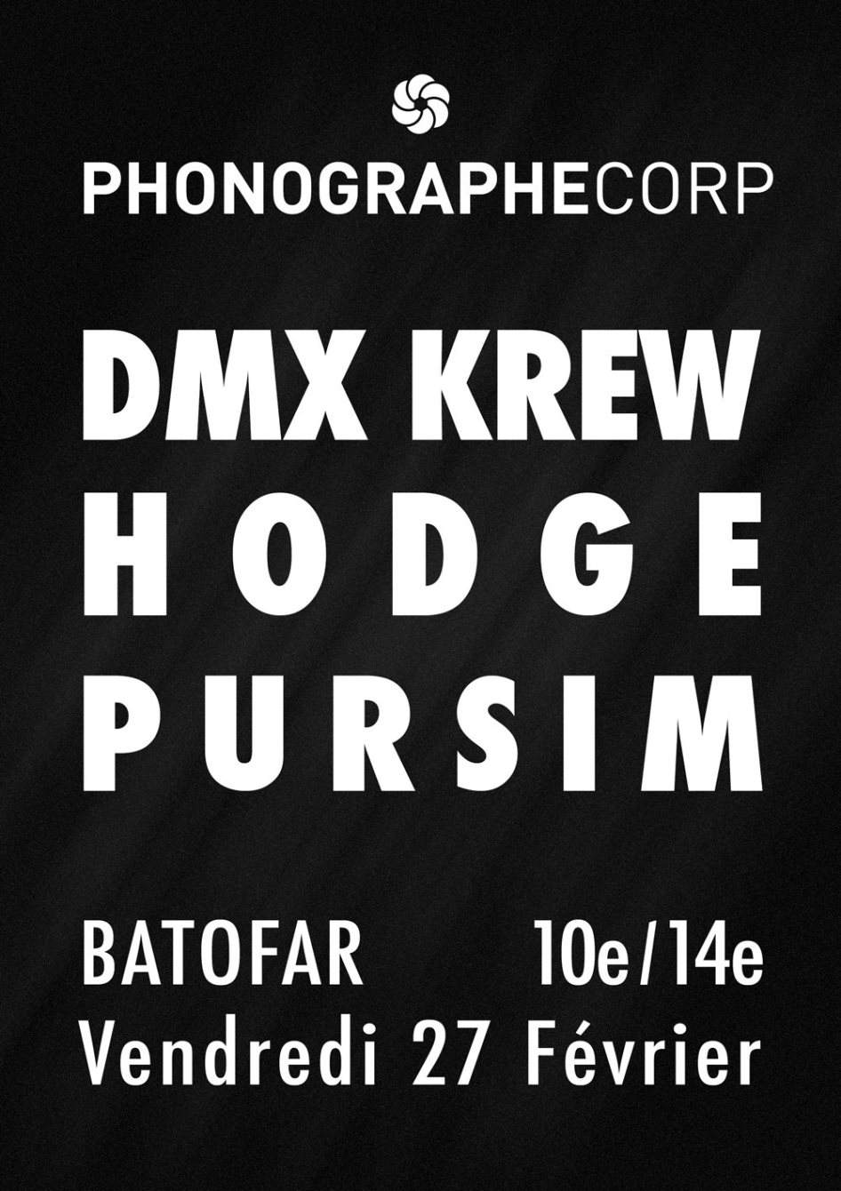 Phonographe Corp Présente DMX Krew, Hodge & Pursim - Página frontal