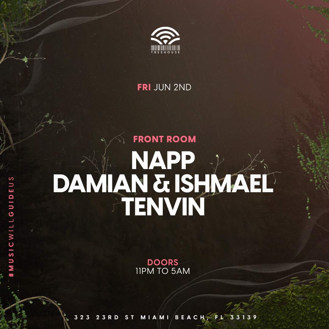 napp + DAMIAN & Ishmael + TENVIN - フライヤー表