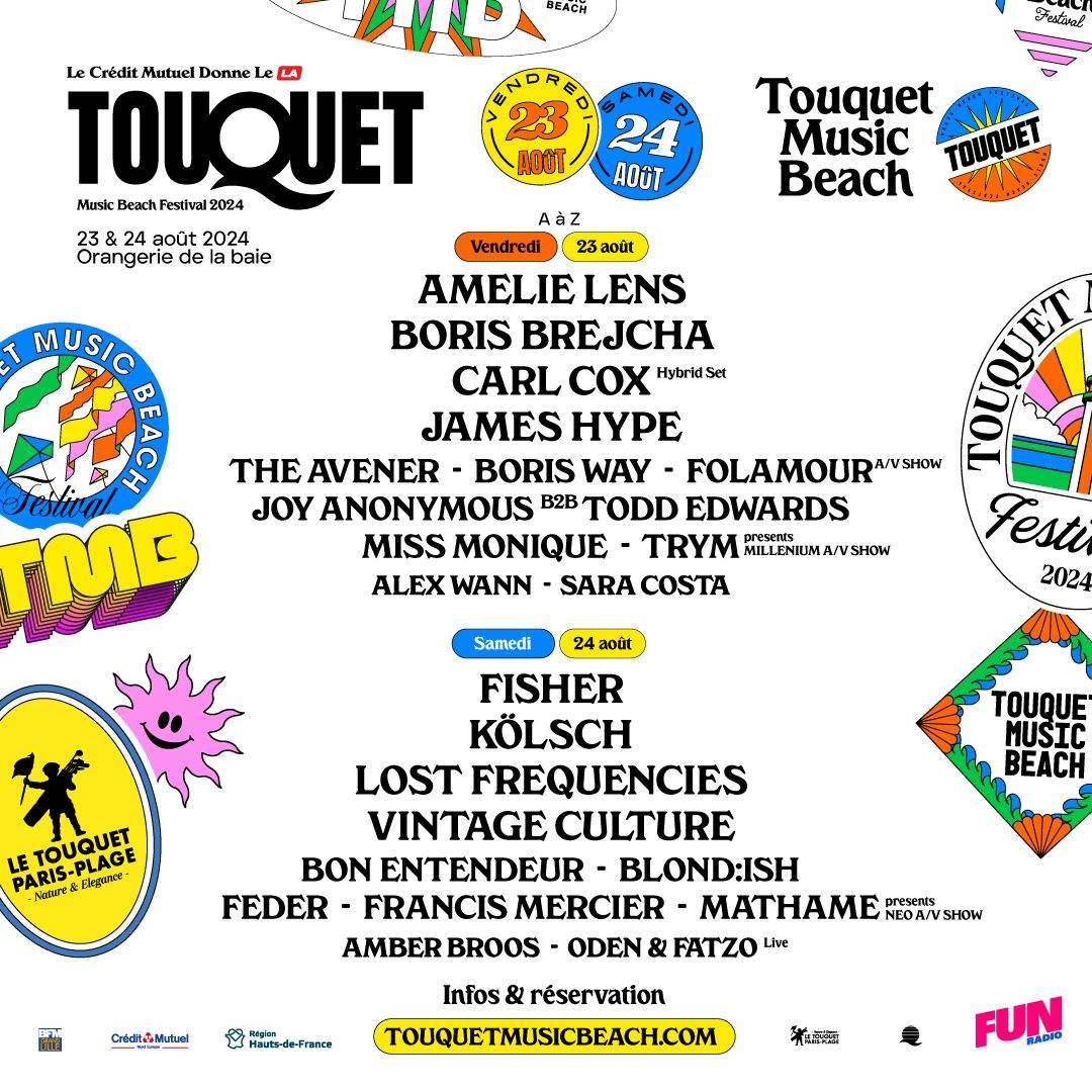 Touquet Music Beach Festival 2024 - フライヤー表