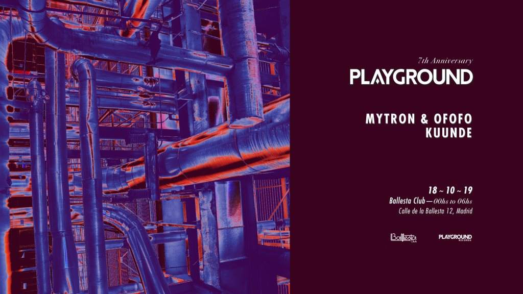 Playground -7th Anniversary- with Mytron & Ofofo + Kuunde - Página frontal